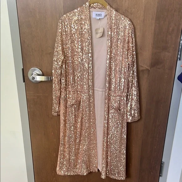 ✨ BB Dakota x Steve Madden Rose Gold Sequin Jacket ✨ - Picture 5 of 11